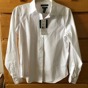 NWT Ralph Lauren No Iron Button Down Shirt